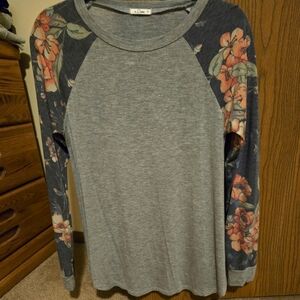 Womens long sleeve flower shirt